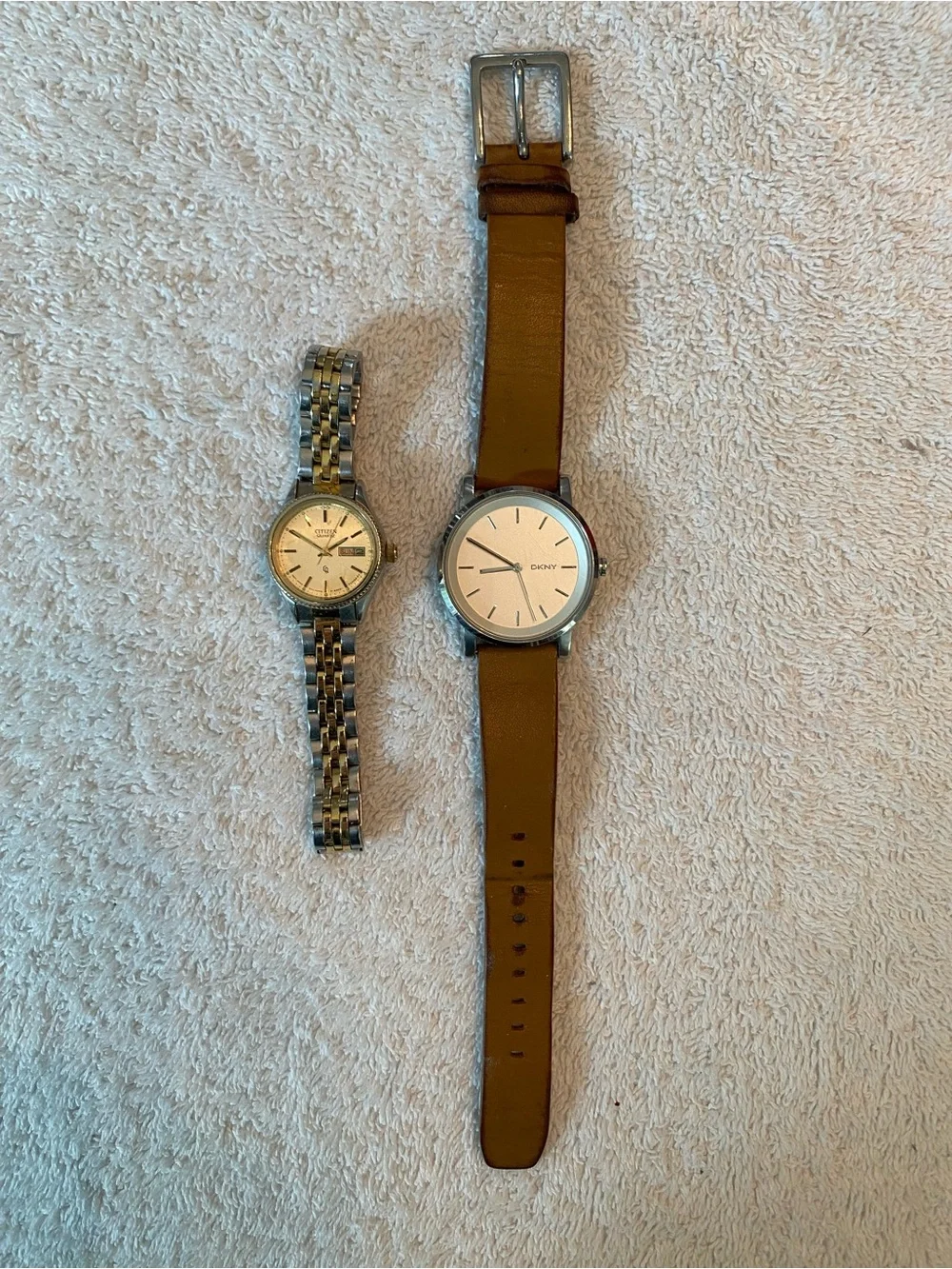 Pair of ladies watches: Citizen Quartz and DKNY Soho for PARTS OR REPAIR